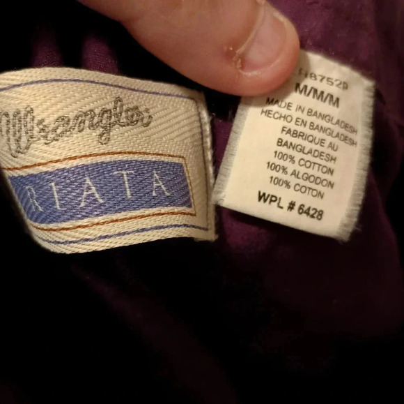 WRANGLER Riata Classic Western Rancher Purple button up (#906) - Picture 6 of 7